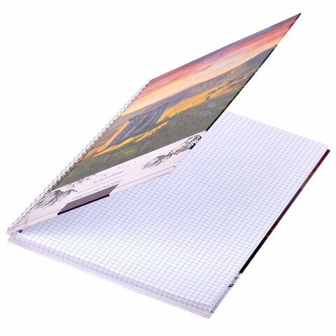Тетрадь А4, 80 л., BRAUBERG, гребень, клетка, обложка твердая, Тетрадь А4, 80 л., BRAUBERG, гребень, клетка, обложка твердая,