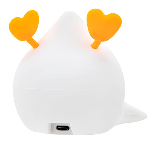 Ночник силиконовый LED "Утка" 101x150x85 мм, белый свет/RGB, таймер,