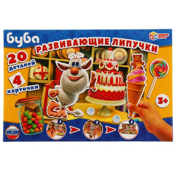 Буба. Игра с липучками в коробке. Умные игры Буба. Игра с липучками в коробке. Умные игры