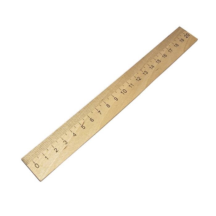 Линейка деревянная 20 см Линейка деревянная 20 см