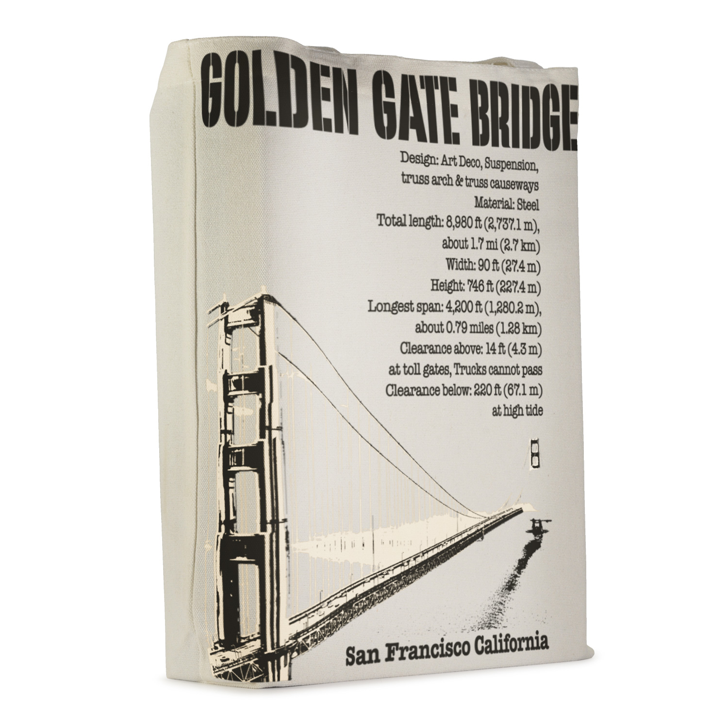 СУМКА-ШОППЕР WHITE "МОСТ" 34х36 см