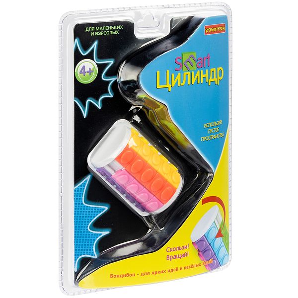 Игра-головоломка Smart Цилиндр 5 рядов, Bondibon, PVC 14,6?21,5?6 см, арт.350-1 Игра-головоломка Smart Цилиндр 5 рядов, Bondibon, PVC 14,6?21,5?6 см, арт.350-1