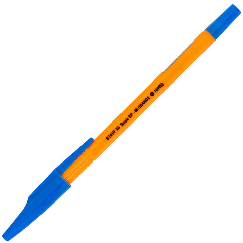 Ручка шариковая STAFF "Basic BP-66 ORANGE", СИНЯЯ, корпус оранжевый, Ручка шариковая STAFF "Basic BP-66 ORANGE", СИНЯЯ, корпус оранжевый,
