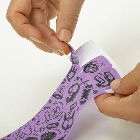 Закладки для книг с принтом САМОКЛЕЯЩИЕСЯ, КОМПЛЕКТ 6 шт., Чудики/лаванда, ДПС, Закладки для книг с принтом САМОКЛЕЯЩИЕСЯ, КОМПЛЕКТ 6 шт., Чудики/лаванда, ДПС,