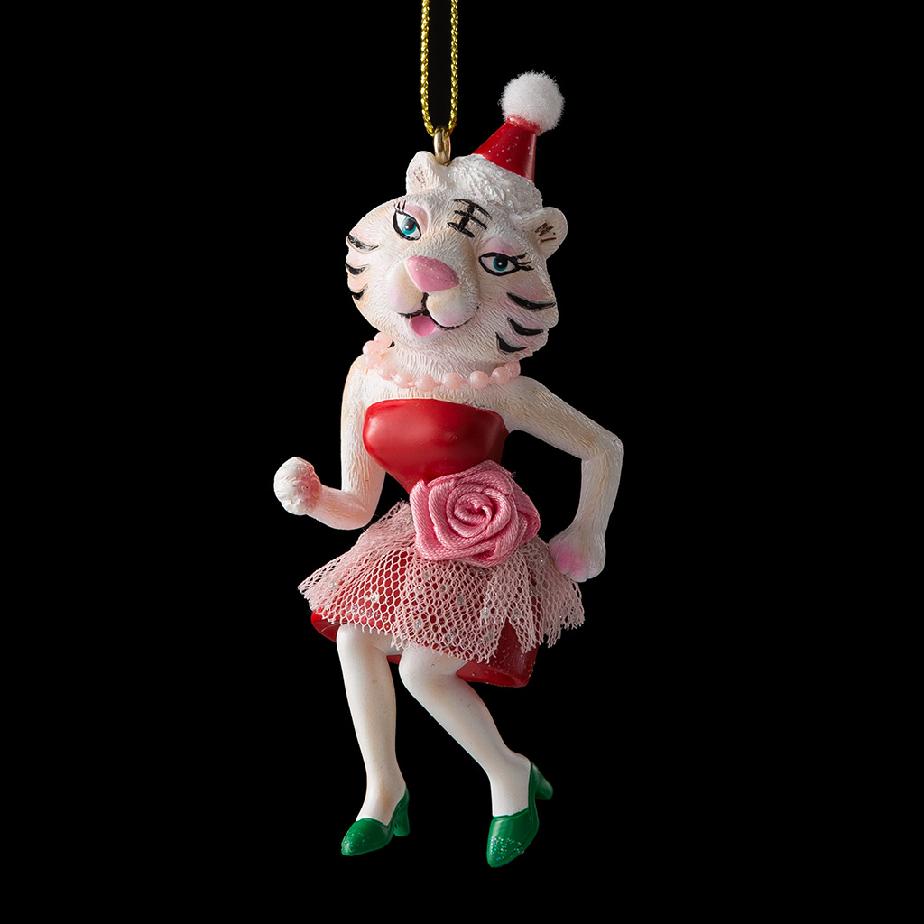Украшение ErichKrause Decor® Нарядная тигрица 10.5см Украшение ErichKrause Decor® Нарядная тигрица 10.5см