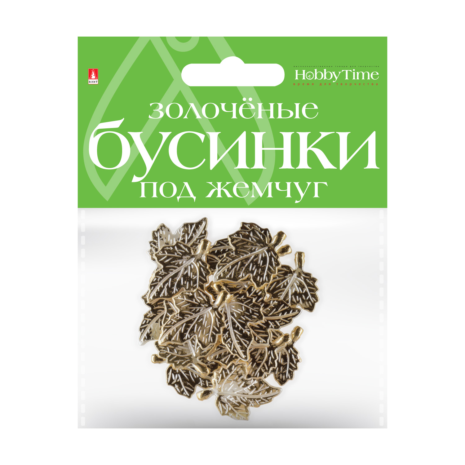 БУСИНЫ ФИГУРНЫЕ "ЗОЛОЧЕНЫЕ" ПОД ЖЕМЧУГ "ЛИСТОЧКИ", 35 ММ БУСИНЫ ФИГУРНЫЕ "ЗОЛОЧЕНЫЕ" ПОД ЖЕМЧУГ "ЛИСТОЧКИ", 35 ММ