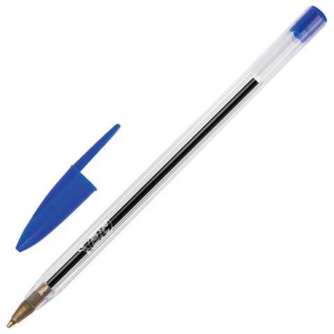 Ручки шариковые BIC "Cristal Original", НАБОР 10 шт., СИНИЕ, узел 1 Ручки шариковые BIC "Cristal Original", НАБОР 10 шт., СИНИЕ, узел 1