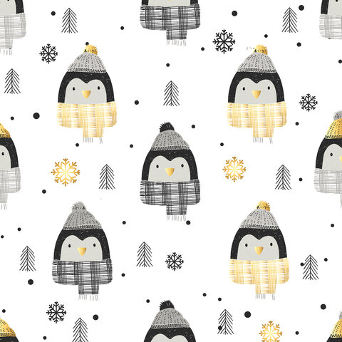 Бумага упаковочная новогодняя "Black.Gold.White", 70х100 см, 10 Бумага упаковочная новогодняя "Black.Gold.White", 70х100 см, 10