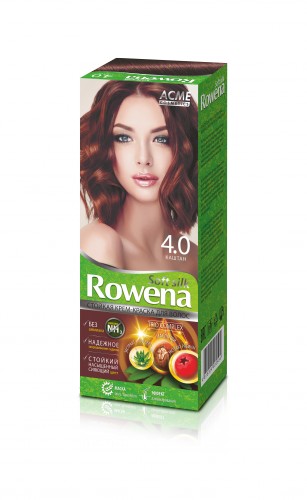 ROWENA Краска для волос "ROWENA SOFT SILK", тон 4.0 Каштан (без ROWENA Краска для волос "ROWENA SOFT SILK", тон 4.0 Каштан (без