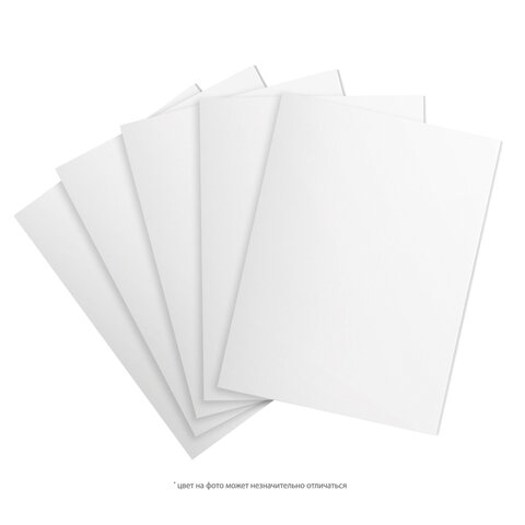 Пенокартон матовый, 30х40 см, толщина 5 мм, белый, КОМПЛЕКТ 5 листов, BRAUBERG,