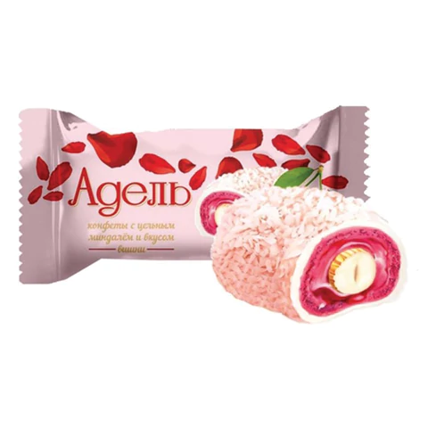 Конфеты АККОНД "Адель" с цельным миндалём со вкусом вишни, 250 г Конфеты АККОНД "Адель" с цельным миндалём со вкусом вишни, 250 г