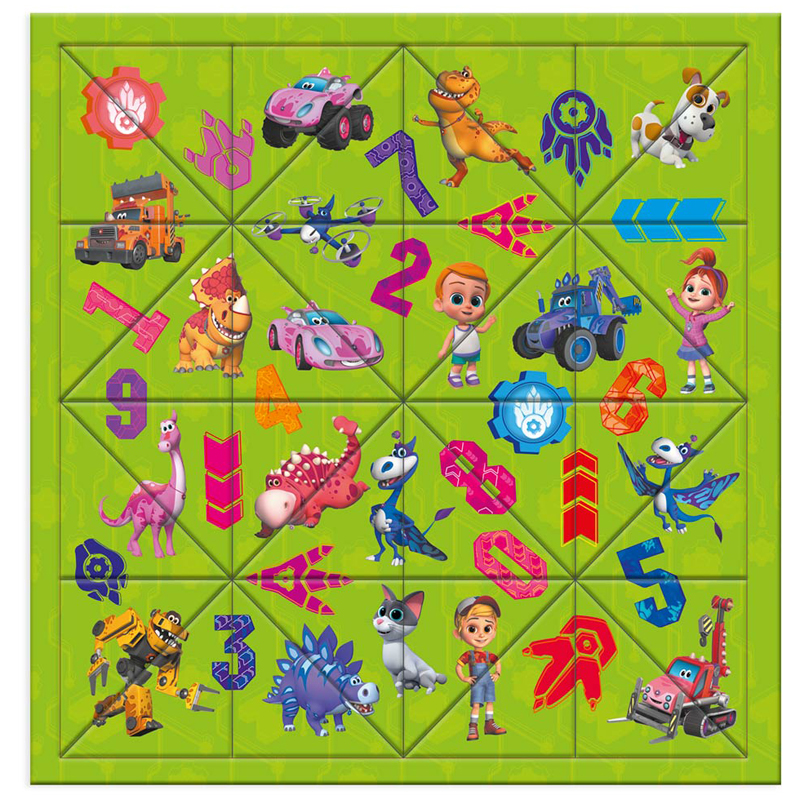 Головоломка с дополненной реальностью ГЕОДОМ "Турбозавры", 30*30,5см, Головоломка с дополненной реальностью ГЕОДОМ "Турбозавры", 30*30,5см,