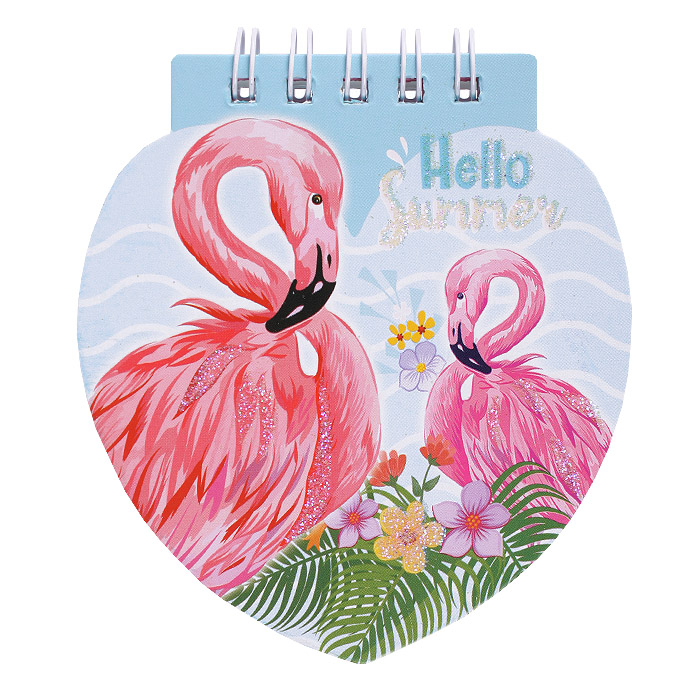 Блокнот A7 40л "Flamingo" на спирали Блокнот A7 40л "Flamingo" на спирали