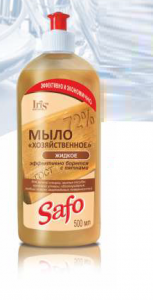 Iris SAFO Мыло ХОЗЯЙСТВЕННОЕ жидкое 500 мл/10шт Iris SAFO Мыло ХОЗЯЙСТВЕННОЕ жидкое 500 мл/10шт