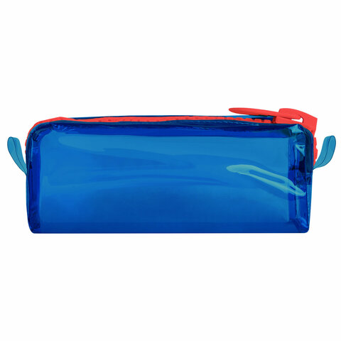 Пенал BRAUBERG с объемной "тракторной" молнией, 1 отделение, ПВХ,