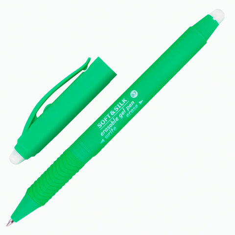 Ручка стираемая гелевая с грипом BRAUBERG "SOFT&SILK FRUITY",