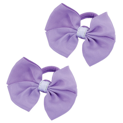 Резинки для волос НАБОР 2 шт., 8х3,5 см, с бантиком АССОРТИ, MONTE VITA (МОНТЕ