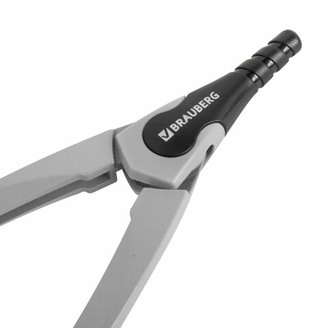 Циркуль с защитным колпачком BRAUBERG "ULTRA", 135 мм, графитовый, Циркуль с защитным колпачком BRAUBERG "ULTRA", 135 мм, графитовый,