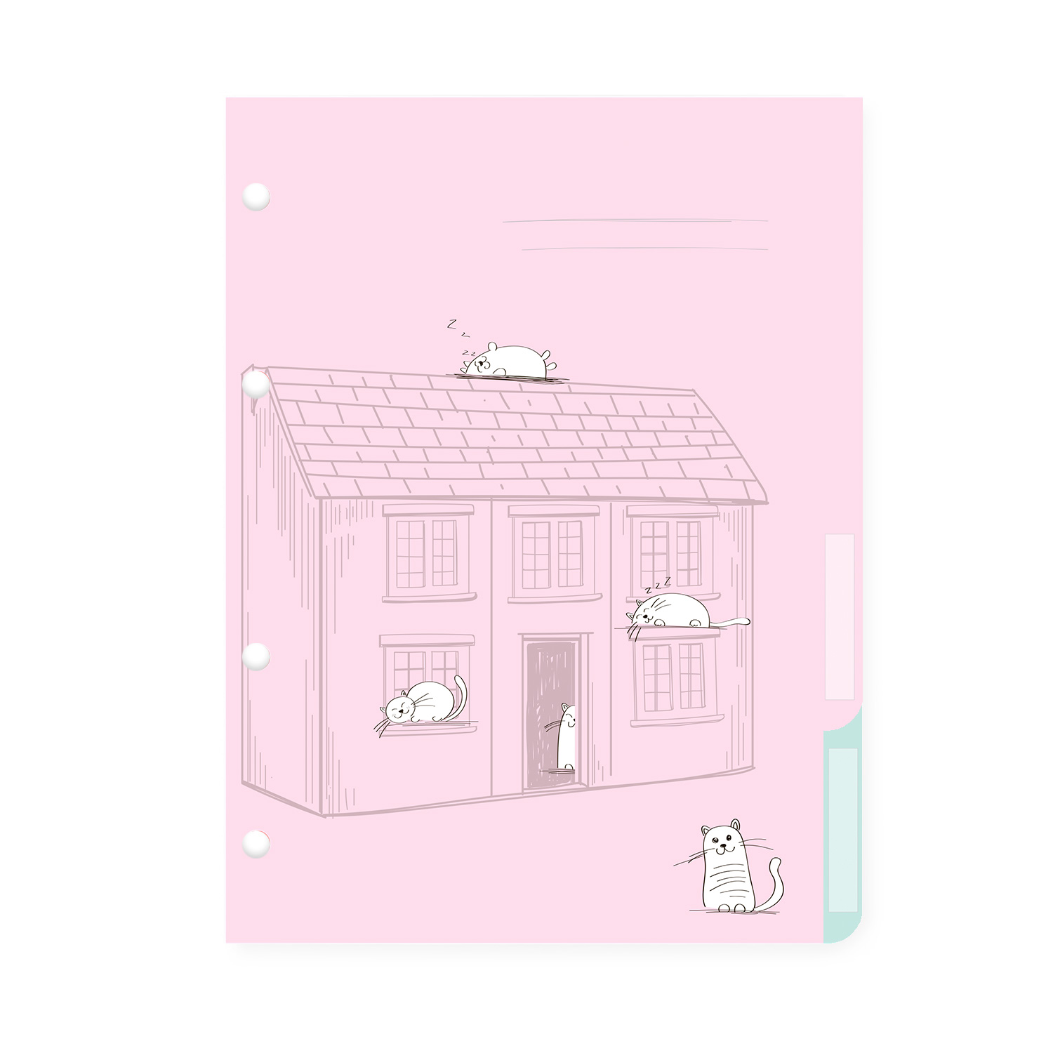 КОМПЛЕКТ РАЗДЕЛИТЕЛЕЙ ДЛЯ ТЕТРАДИ НА КОЛЬЦАХ А5, 4 Л. "ДОВОЛЬНЫЕ КОТЫ" КОМПЛЕКТ РАЗДЕЛИТЕЛЕЙ ДЛЯ ТЕТРАДИ НА КОЛЬЦАХ А5, 4 Л. "ДОВОЛЬНЫЕ КОТЫ"