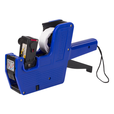 Этикет-пистолет однострочный, волнистая лента 22x12 мм, 8 символов, BRAUBERG, Этикет-пистолет однострочный, волнистая лента 22x12 мм, 8 символов, BRAUBERG,