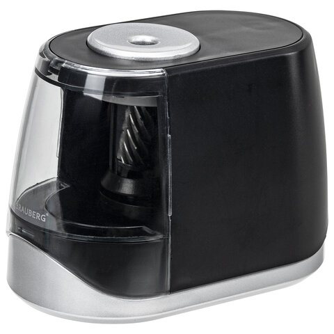 Точилка электрическая BRAUBERG ONE фреза с автостопом, 4 батарейки AA/USB (под Точилка электрическая BRAUBERG ONE фреза с автостопом, 4 батарейки AA/USB (под