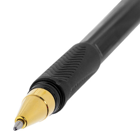 Ручка шариковая BRAUBERG BP-GT GLD BLACK, ЧЕРНАЯ, корпус тонированный, пишущий Ручка шариковая BRAUBERG BP-GT GLD BLACK, ЧЕРНАЯ, корпус тонированный, пишущий