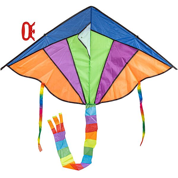 Воздушный змей в пакете 110 см. на леске с катушкой арт. 078 Воздушный змей в пакете 110 см. на леске с катушкой арт. 078