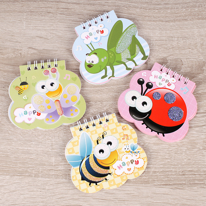 Блокнот A7 40л "Happy animals" на спирали