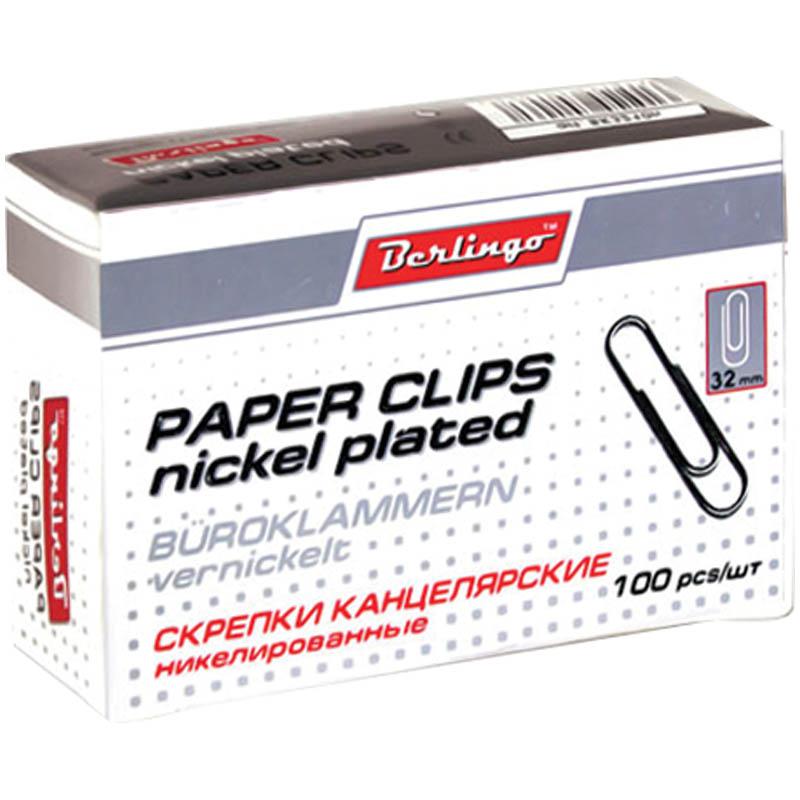 Скрепки никелированные 32мм, 100шт., карт. упак.: BK2512 штр.: 4260107451426 Скрепки никелированные 32мм, 100шт., карт. упак.: BK2512 штр.: 4260107451426