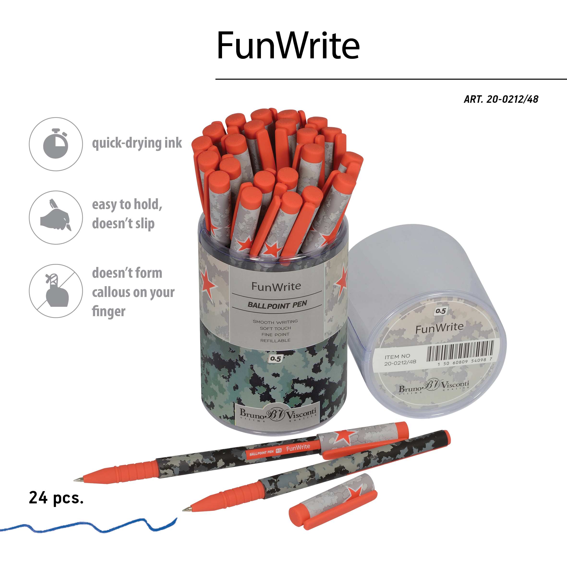 РУЧКА "FunWrite. Military. Airforce" ШАРИКОВАЯ, 0.5 ММ, СИНЯЯ РУЧКА "FunWrite. Military. Airforce" ШАРИКОВАЯ, 0.5 ММ, СИНЯЯ