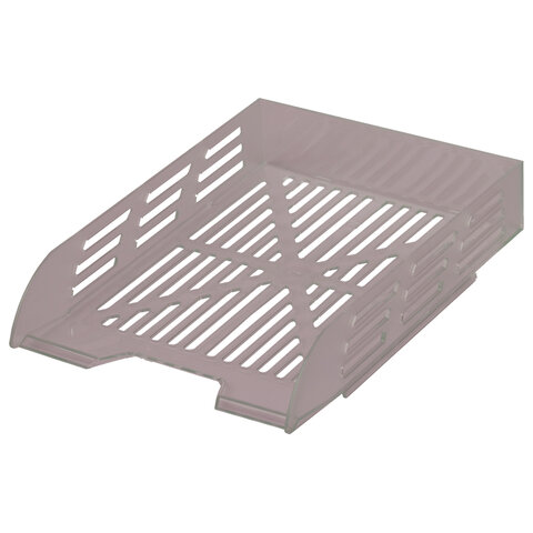 Лоток горизонтальный для бумаг BRAUBERG ECO, 330х245х65 мм, сетчатый, дымчатый, Лоток горизонтальный для бумаг BRAUBERG ECO, 330х245х65 мм, сетчатый, дымчатый,
