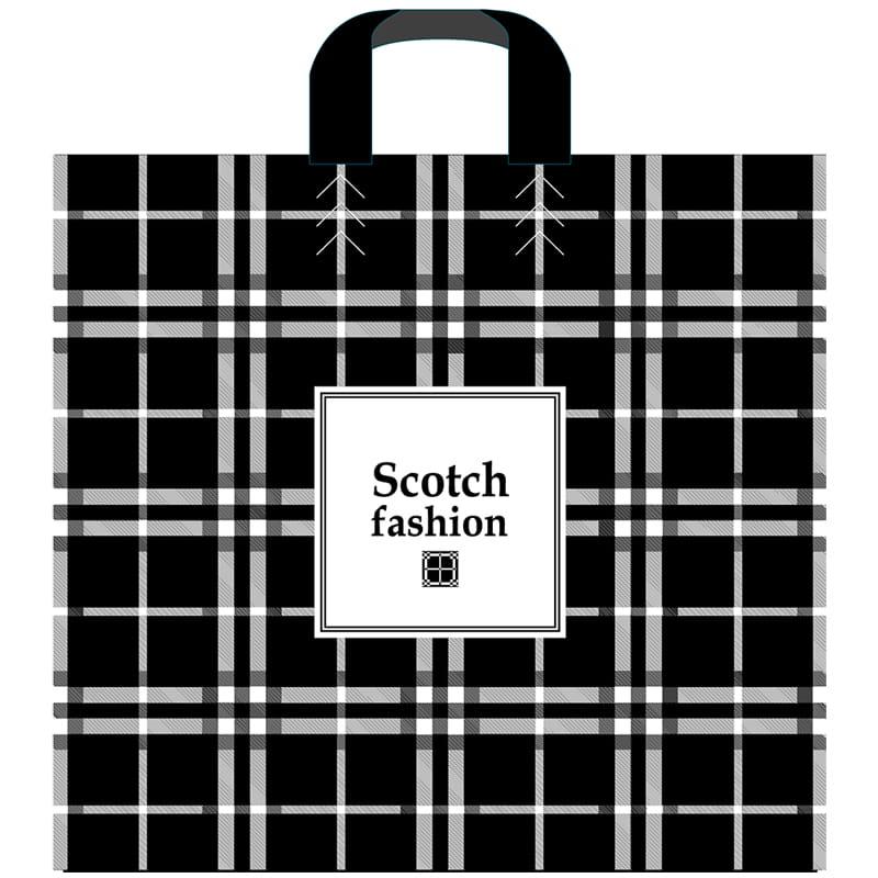 Пакет с петлевой ручкой Артпласт "Scotch fashion", 40*40+5 (100). Пакет с петлевой ручкой Артпласт "Scotch fashion", 40*40+5 (100).