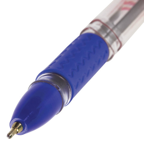 Ручка шариковая масляная с грипом BRAUBERG "Spark", СИНЯЯ, печать, Ручка шариковая масляная с грипом BRAUBERG "Spark", СИНЯЯ, печать,