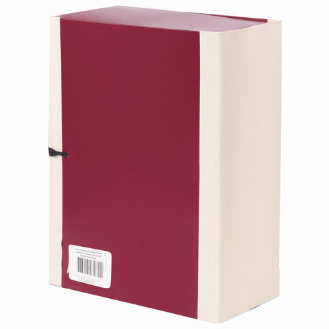 Папка для бумаг архивная А4 (225х310 мм), 120 мм, 4 завязки, бумвинил, корешок -