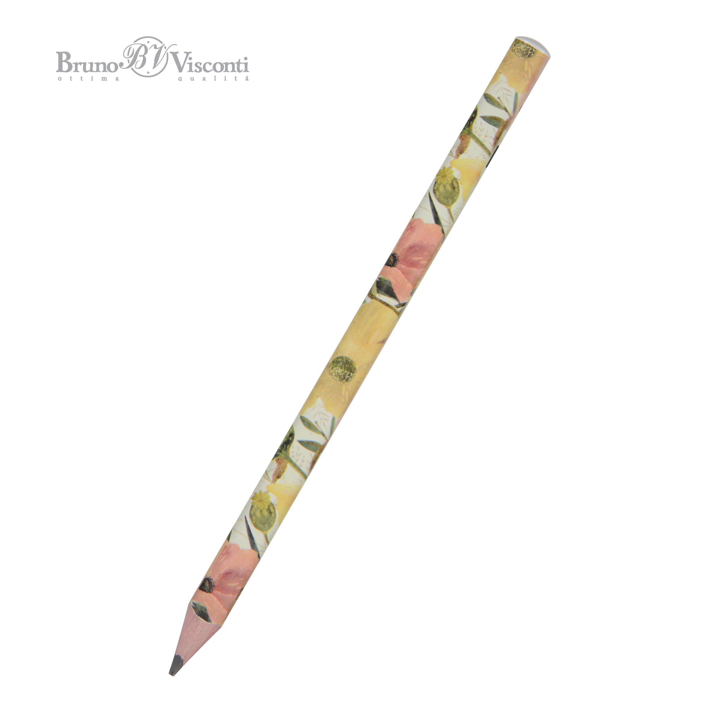 КАРАНДАШ ЧЕРНОГРАФИТОВЫЙ "HappyGraphix Jumbo. Цветочная романтика" 4В, КАРАНДАШ ЧЕРНОГРАФИТОВЫЙ "HappyGraphix Jumbo. Цветочная романтика" 4В,