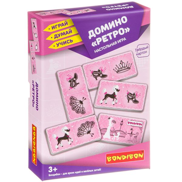 Домино "Ретро" - настольная игра BONDIBON. ВВ3908 Домино "Ретро" - настольная игра BONDIBON. ВВ3908