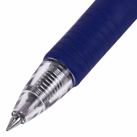 Ручка гелевая автоматическая с грипом PILOT G-2, СИНЯЯ, корпус прозрачный, узел Ручка гелевая автоматическая с грипом PILOT G-2, СИНЯЯ, корпус прозрачный, узел