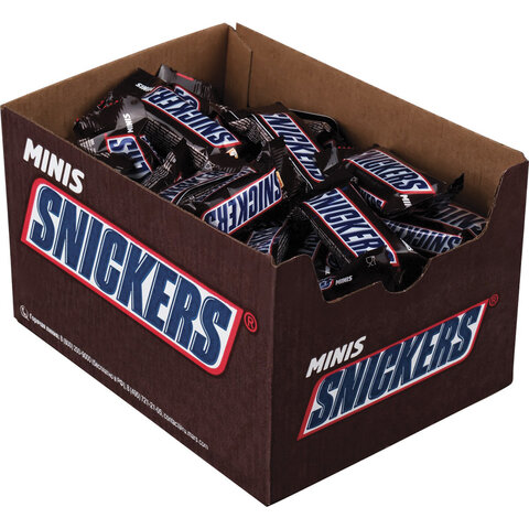 Конфеты шоколадные SNICKERS minis, весовые, 1 кг, картонная упаковка, 57236 Конфеты шоколадные SNICKERS minis, весовые, 1 кг, картонная упаковка, 57236