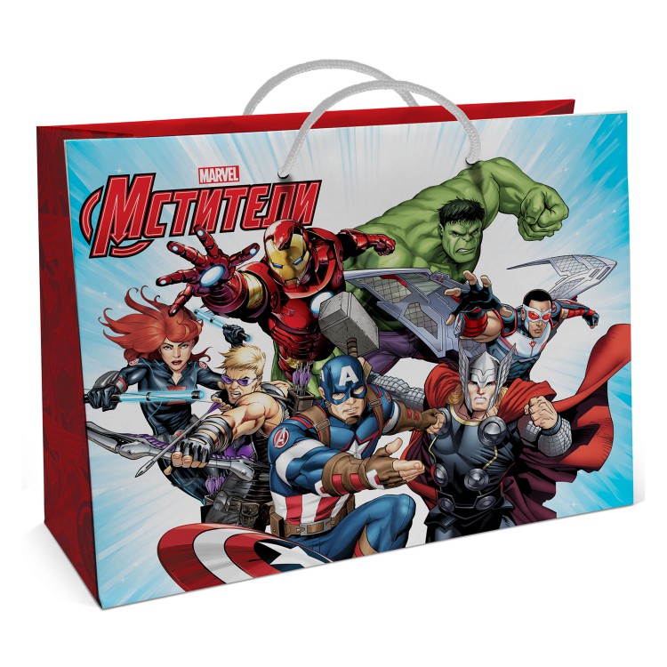 Avengers. Пакет подарочный большой - 1, 400*300*140 мм Avengers. Пакет подарочный большой - 1, 400*300*140 мм