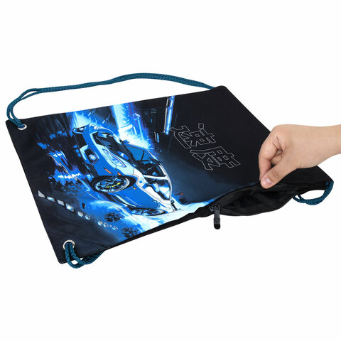 Мешок для обуви BRAUBERG PREMIUM, карман, подкладка, светоотражайка, 43х33 см, Мешок для обуви BRAUBERG PREMIUM, карман, подкладка, светоотражайка, 43х33 см,