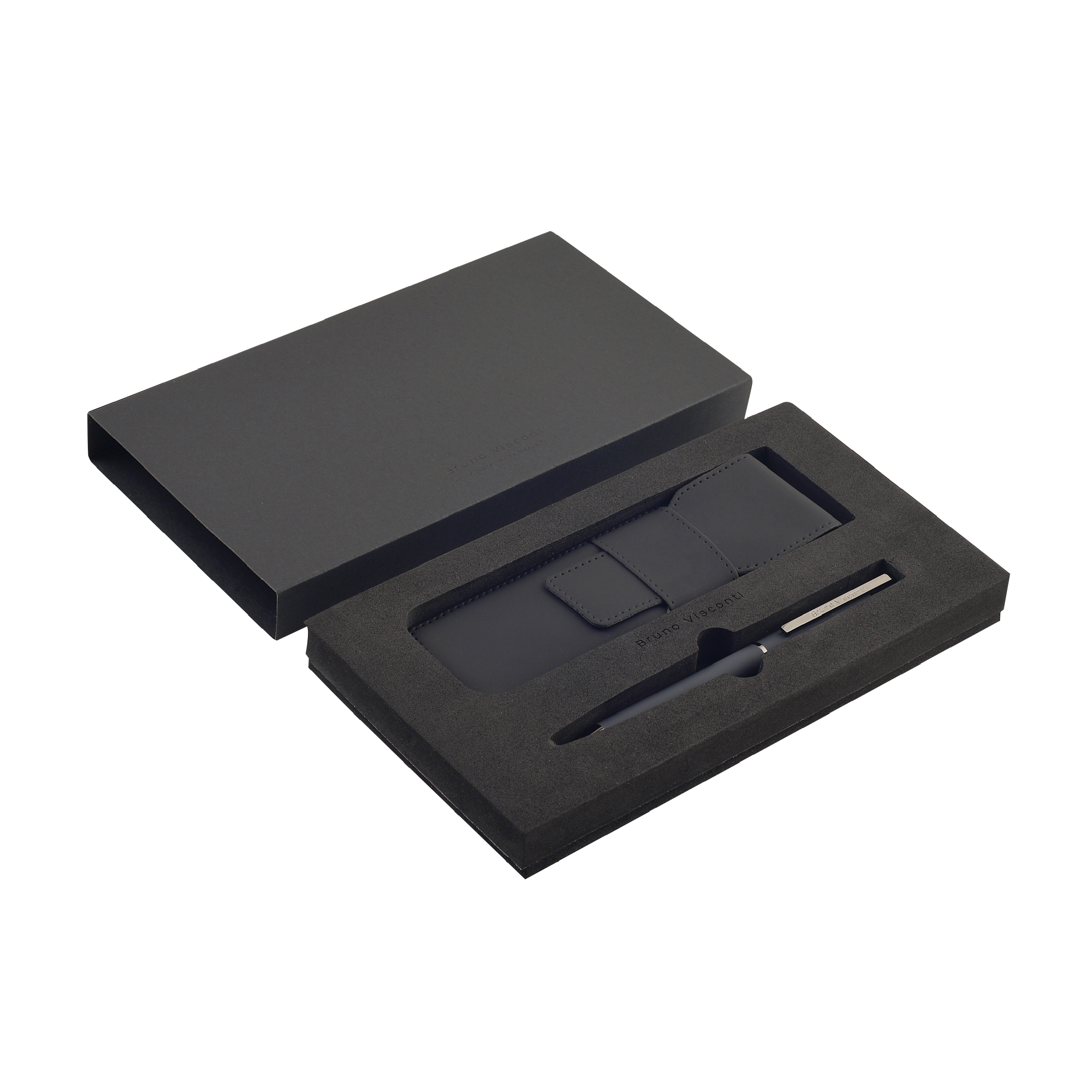 РУЧКА "BERGAMO" В ПОДАРОЧНОМ ЧЕХЛЕ, 0.7 ММ, СИНЯЯ (корпус серый, чехол РУЧКА "BERGAMO" В ПОДАРОЧНОМ ЧЕХЛЕ, 0.7 ММ, СИНЯЯ (корпус серый, чехол