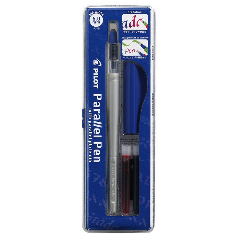 Ручка перьевая для каллиграфии PILOT Parallel Pen, 6,0 мм FP3-60-SS Ручка перьевая для каллиграфии PILOT Parallel Pen, 6,0 мм FP3-60-SS
