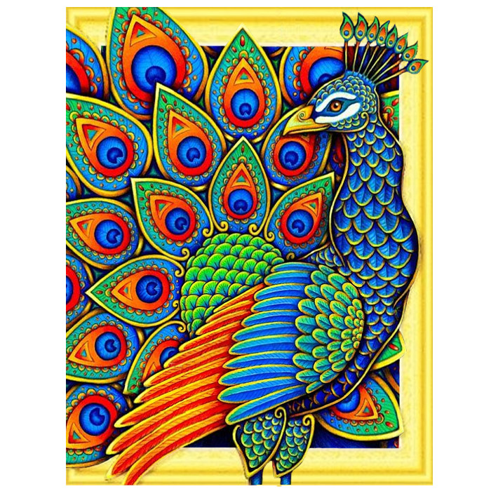 Алмазная мозаика (живопись) "Darvish" 40*50см Хвост павлина Алмазная мозаика (живопись) "Darvish" 40*50см Хвост павлина