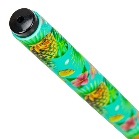 Ручка шариковая BRAUBERG SOFT TOUCH GRIP "PINEAPPLE", СИНЯЯ, мягкое Ручка шариковая BRAUBERG SOFT TOUCH GRIP "PINEAPPLE", СИНЯЯ, мягкое