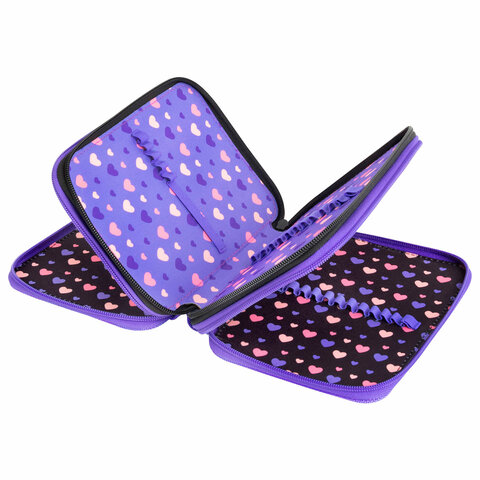 Пенал BRAUBERG, 3 отделения, полиэстер, 21х14 см, "Sleeping kitten", Пенал BRAUBERG, 3 отделения, полиэстер, 21х14 см, "Sleeping kitten",