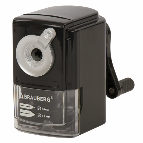 Точилка механическая BRAUBERG "STYLE", для ч/гр и цветных карандашей Точилка механическая BRAUBERG "STYLE", для ч/гр и цветных карандашей