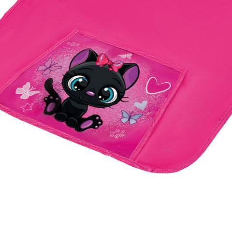 Фартук с нарукавниками для уроков труда ПИФАГОР, 1 карман, 46x54 см, "Black