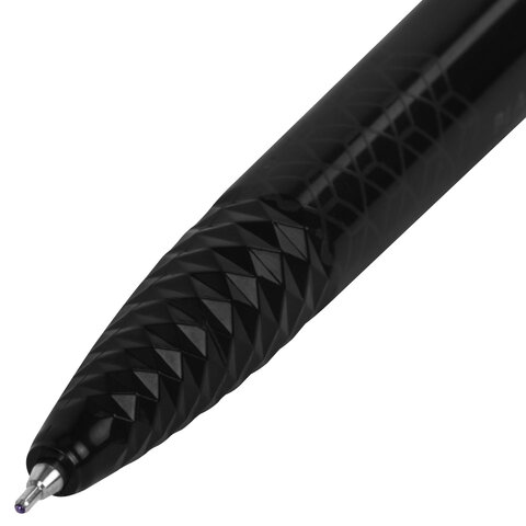 Ручка шариковая масляная автоматическая BRAUBERG "BLACK PEN RT",