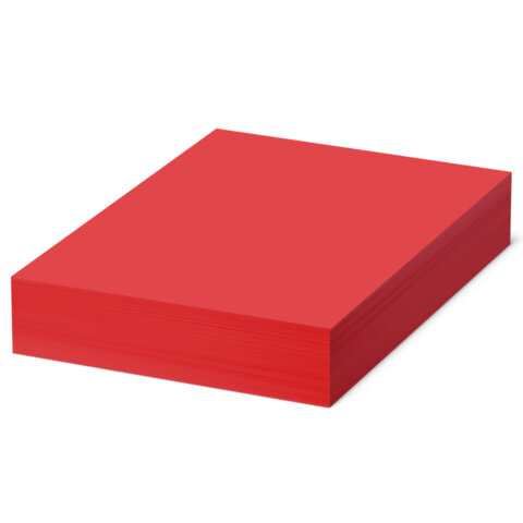 Бумага цветная BRAUBERG, А4, 80 г/м2, 500 л., интенсив, ярко-красная, для Бумага цветная BRAUBERG, А4, 80 г/м2, 500 л., интенсив, ярко-красная, для