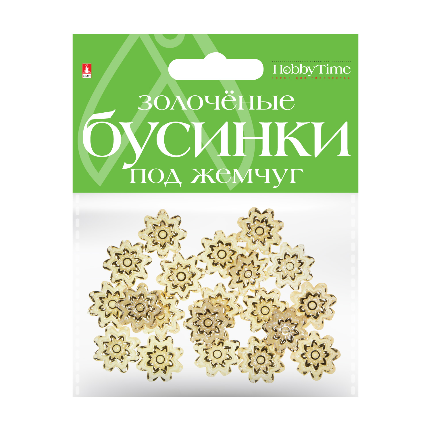 БУСИНЫ ФИГУРНЫЕ "ЗОЛОЧЕНЫЕ" ПОД ЖЕМЧУГ "ЦВЕТОЧКИ", 19 ММ БУСИНЫ ФИГУРНЫЕ "ЗОЛОЧЕНЫЕ" ПОД ЖЕМЧУГ "ЦВЕТОЧКИ", 19 ММ